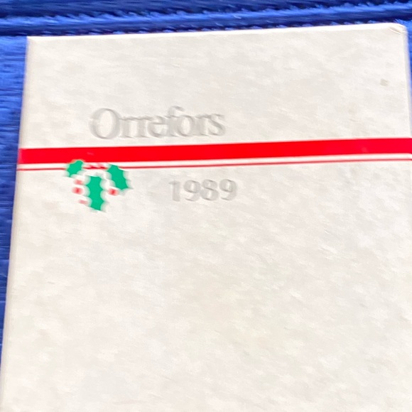 1989 ORREFORS CRYSTAL CHRISTMAS ORNAMENT BRAND NEW WITH TAGS IN ORIGINAL BOX - Picture 4 of 10